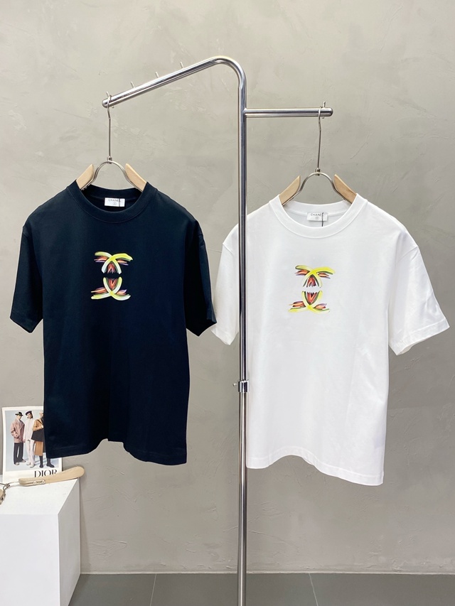 샤넬 로고 반팔 티셔츠 2칼라