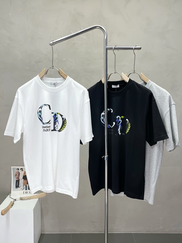 디올 CD 로고 반팔 티셔츠 2칼라