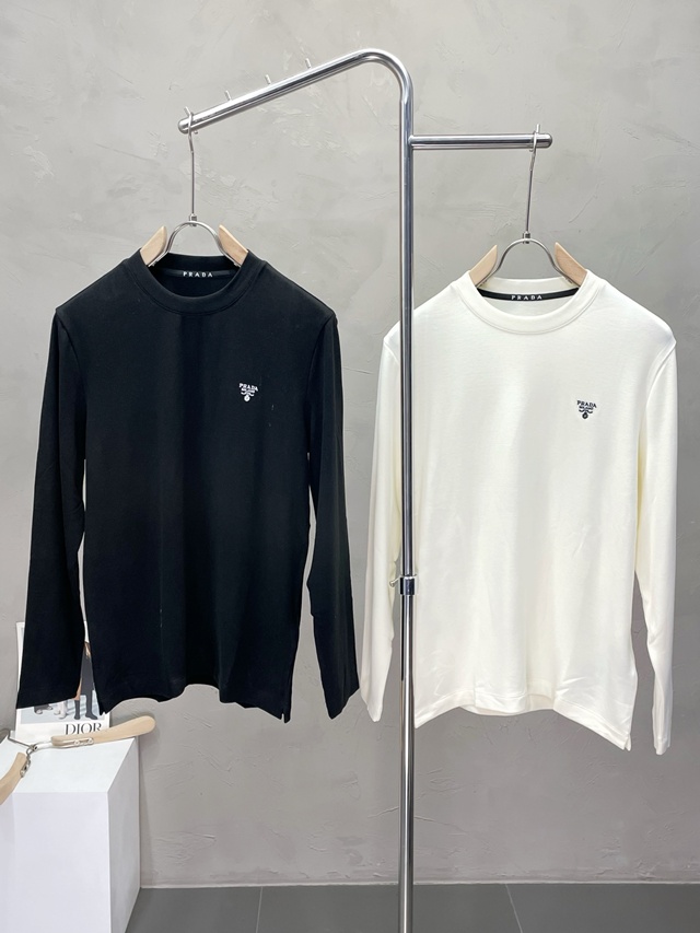 프라다 이너 긴팔티 2칼라