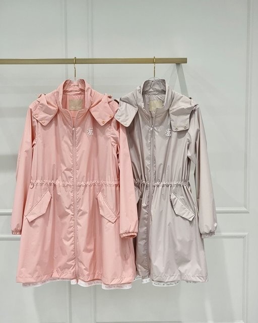 페어라이어 여성 롱 바람막이 사파리 2칼라