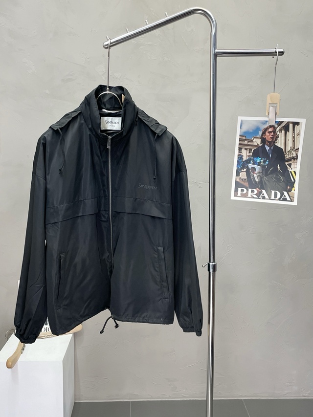 생로랑 점퍼 집업 재킷