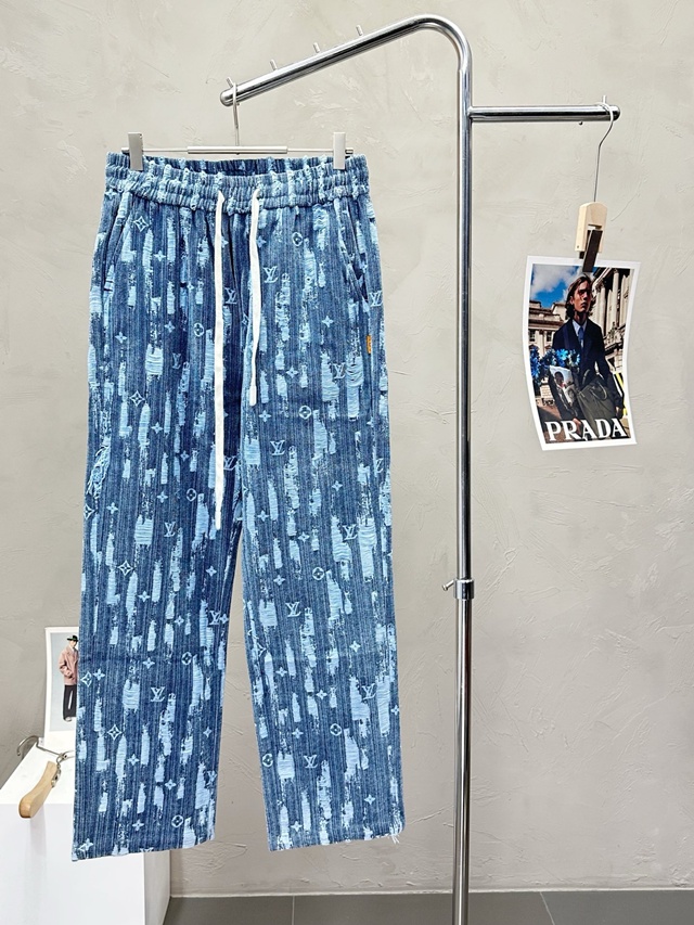 루이비통 모노그램 밴딩 바지 팬츠