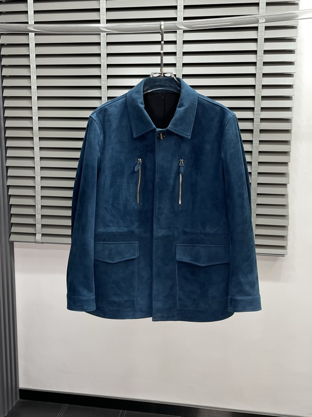 벨루티 스웨이드 가죽 자켓 재킷