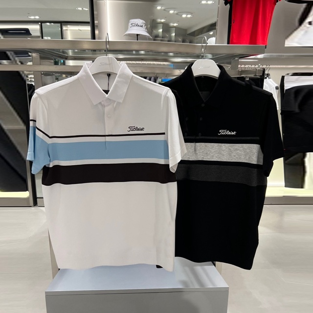 타이틀리스트 남성 폴로 카라 반팔티 2칼라