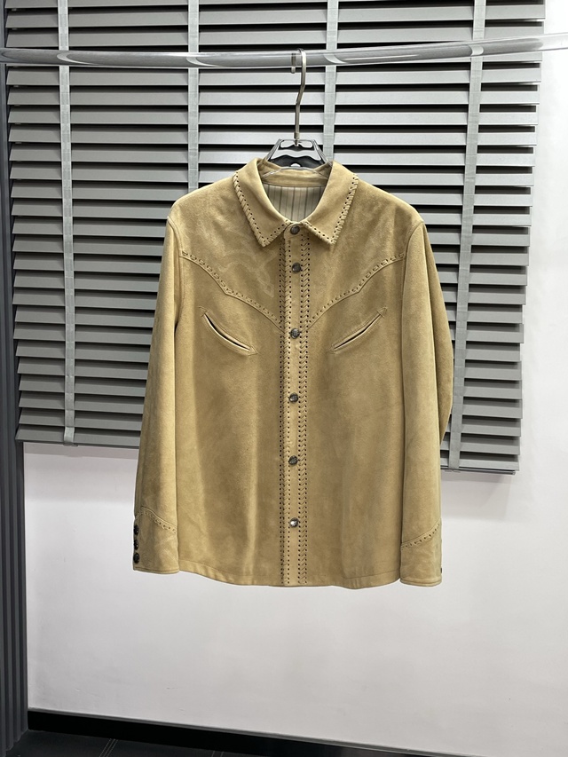 보테가 베네타 스웨이드 가죽 자켓 재킷