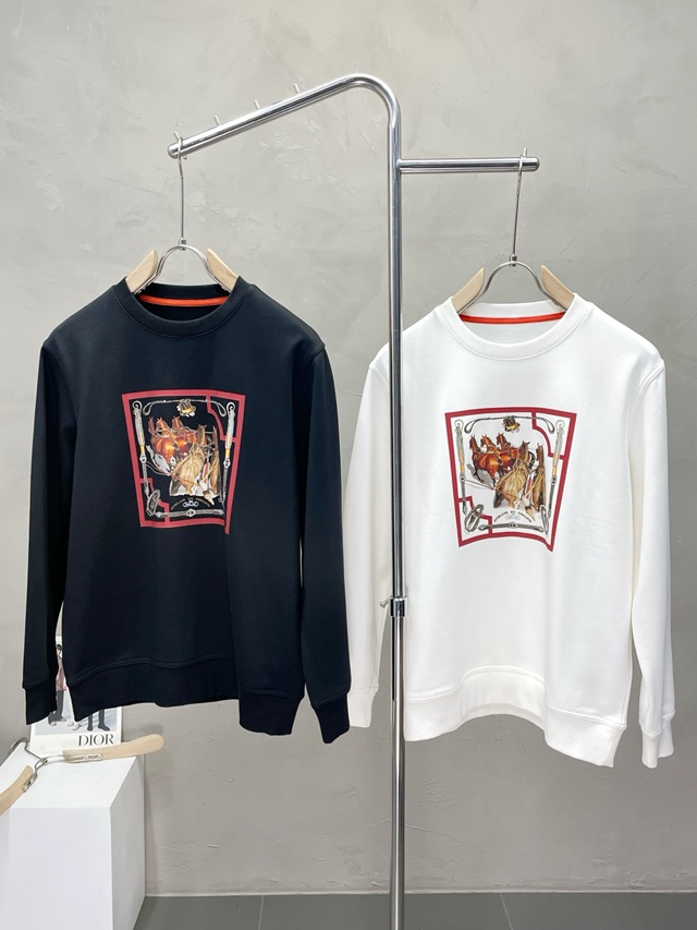 에르메스 스웨트셔츠 맨투맨 라운드티 2칼라