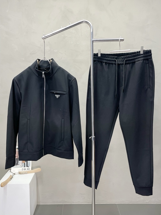 프라다 트레이닝복 져지 트랙탑 + 조거팬츠 밴딩바지 세트