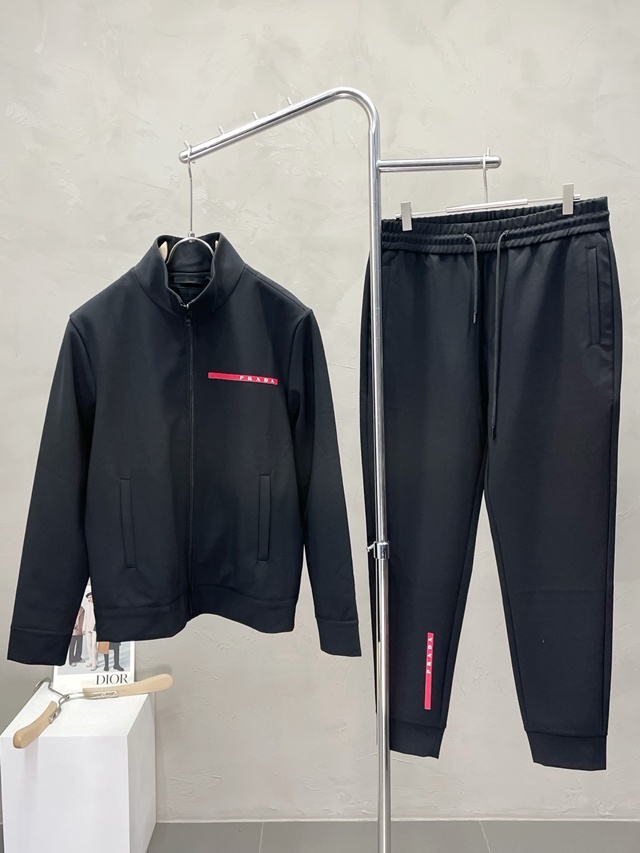 프라다 트레이닝복 져지 트랙탑 + 조거팬츠 밴딩바지 세트
