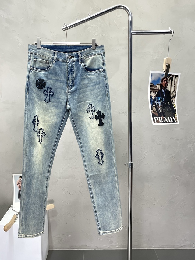 크롬하츠 데님 바지 팬츠