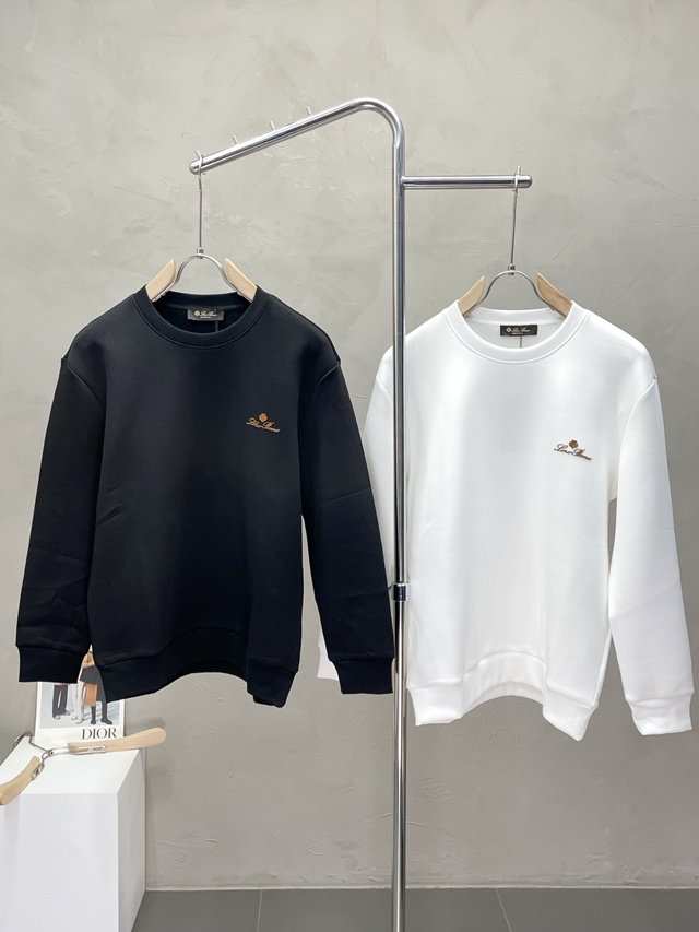 로로피아나 로고 긴팔티 3칼라