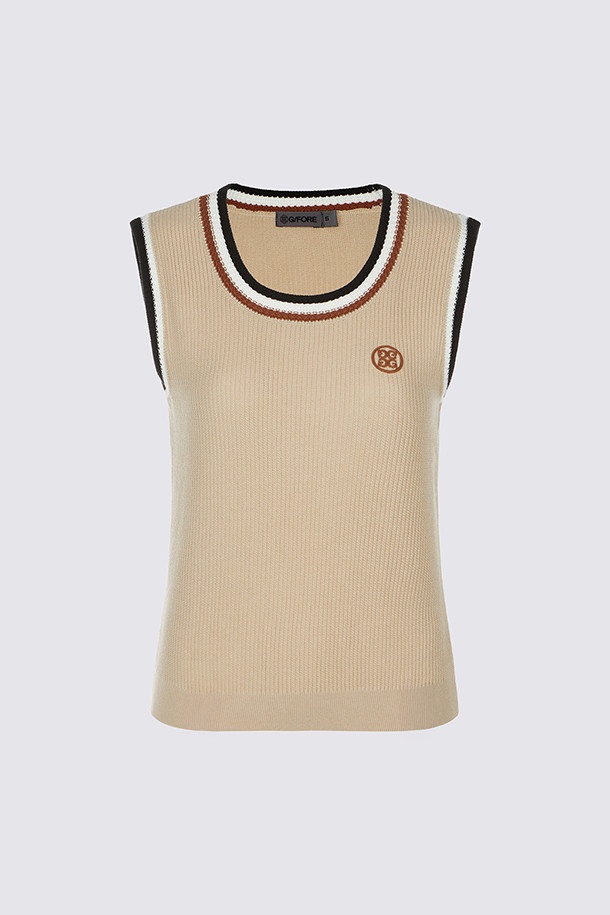 지포어 여성 민소매 니트 조끼