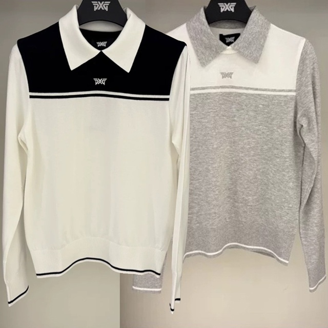 PXG 여성 이너 긴팔티 2칼라