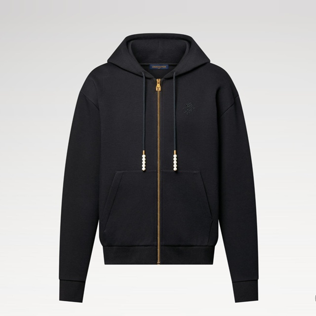 루이비통 엠브로이더드 저지 집 스루 집업 후디 후드집업 1AGILQ