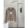 버버리 체크 코튼 블렌드 지퍼 후디 81028811
