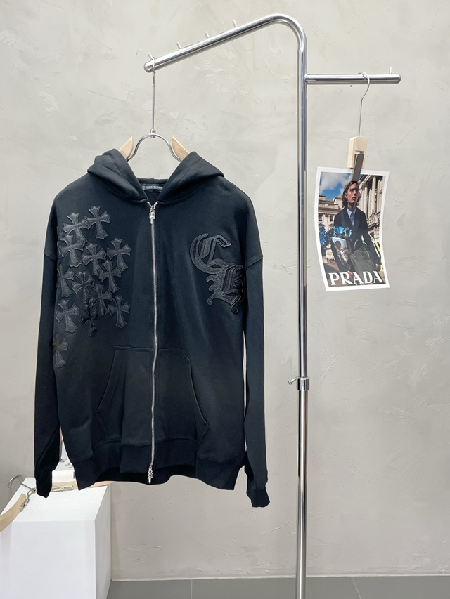 크롬하츠 저지 집업 후디 후드집업