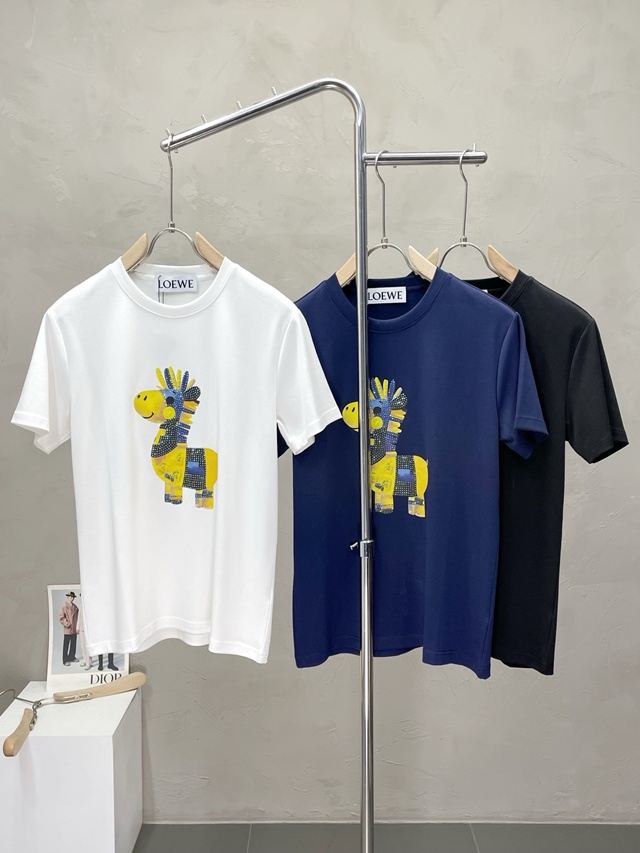 로에베 로고 반팔 티셔츠 3칼라