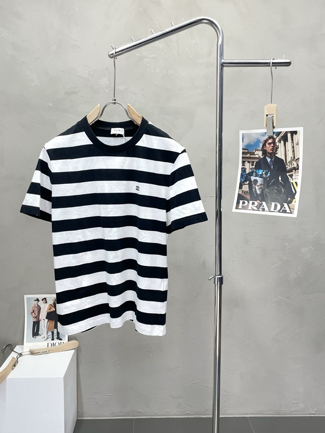 셀린느 스트라이프 반팔 티셔츠