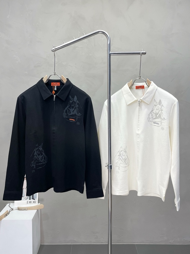 에르메스 집업 셔츠 2칼라