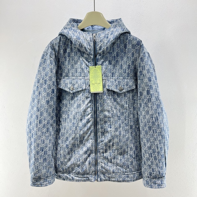 구찌 GG 데님 패딩 점퍼