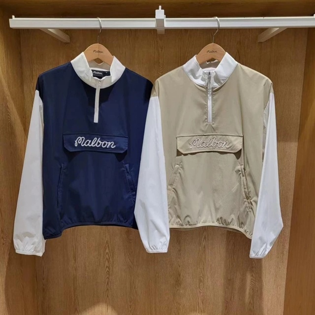 말본 반집업 여성 바람막이 티셔츠 2칼라