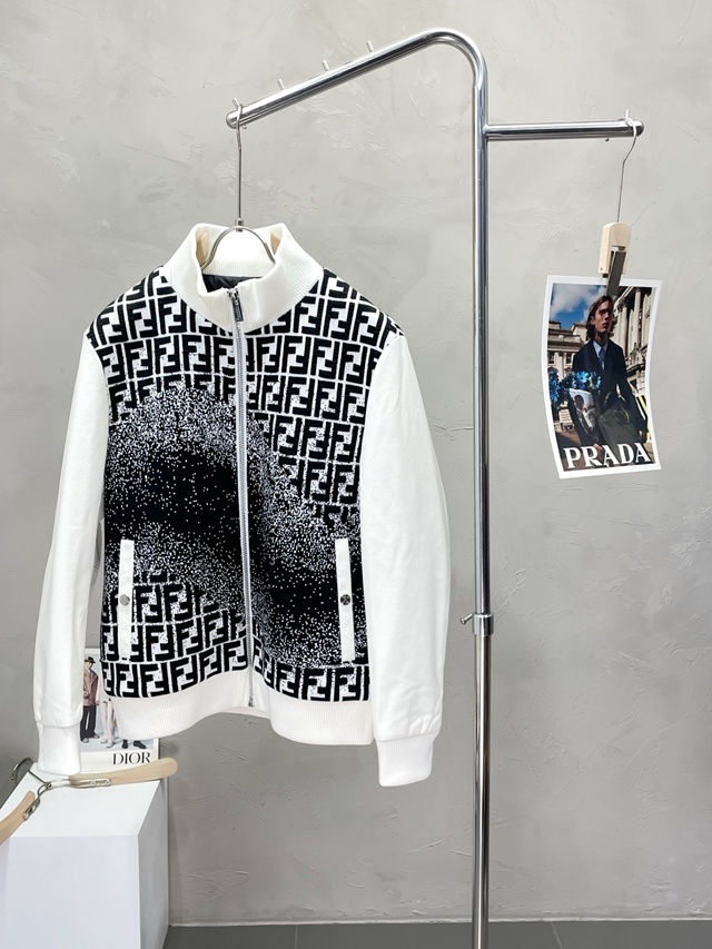 펜디 FF 니트 집업 자켓 재킷