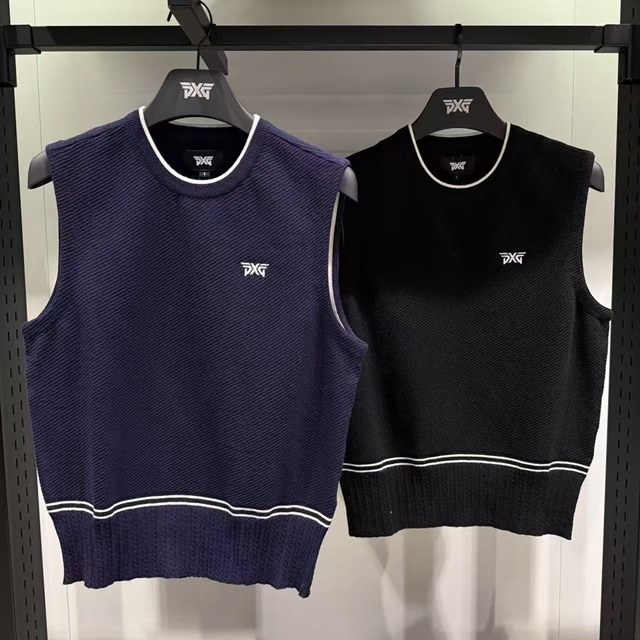 PXG 여성 니트 탑 베스트 조끼 2칼라