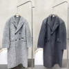 버버리 모직 더블 롱 코트 2칼라