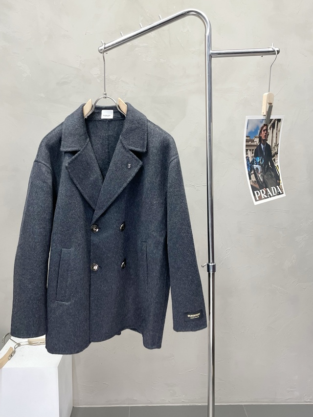 버버리 모직 더블 코트