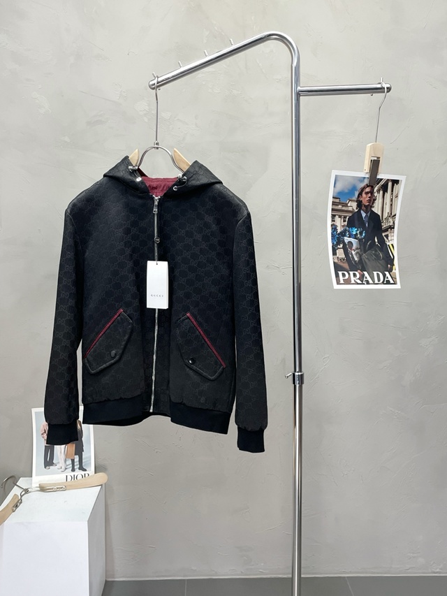 구찌 자카드 재킷 집업 점퍼