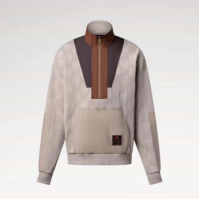 루이비통 다미에 하프 집 워크웨어 풀오버 긴팔티 1AIMJZ