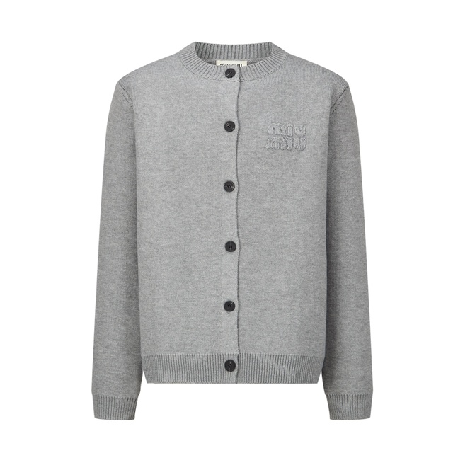 미우미우 루즈핏 라운드넥 가디건