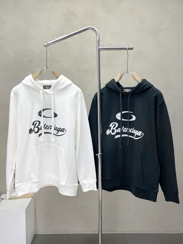 발렌시아가 로고 후드티 후디 2칼라