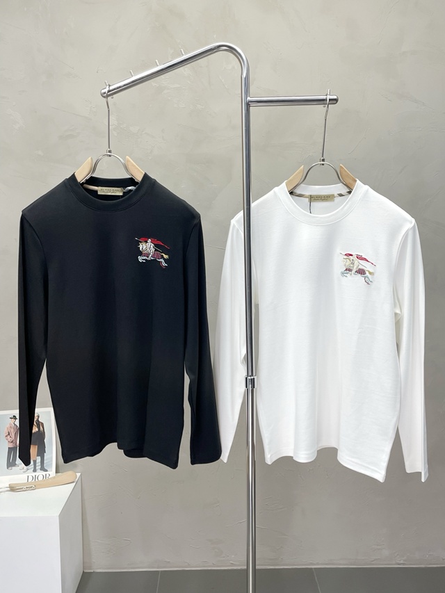 버버리 라운드 긴팔티 2칼라