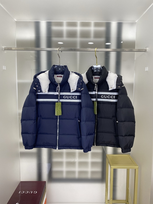 구찌 나일론 푸퍼 재킷 패딩 점퍼 2칼라