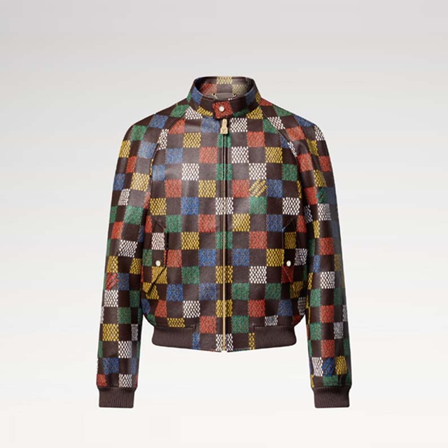 루이비통 다미에 레더 블루종 가죽 자켓 재킷 1AHBZR