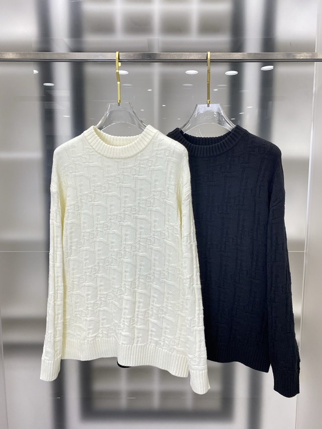 디올 오블리크 크루넥 니트 스웨터 2칼라