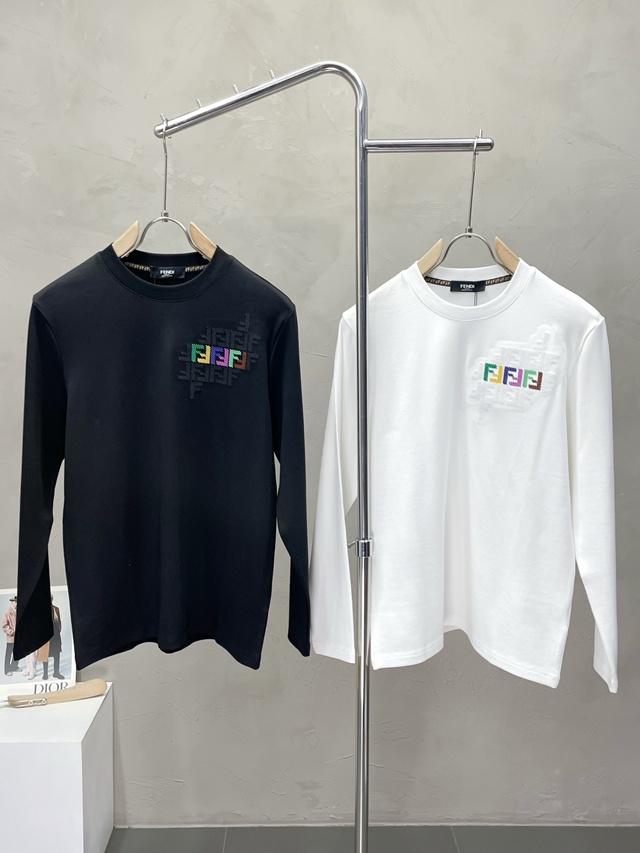 펜디 FF 라운드 긴팔티 2칼라