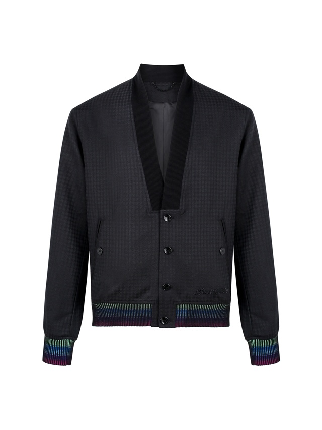 루이비통 프레피 울 가디건 블루종 1AGTGF