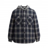 셀린느 코튼 체크 후드 로고 오버셔츠 자켓 2W65B912X