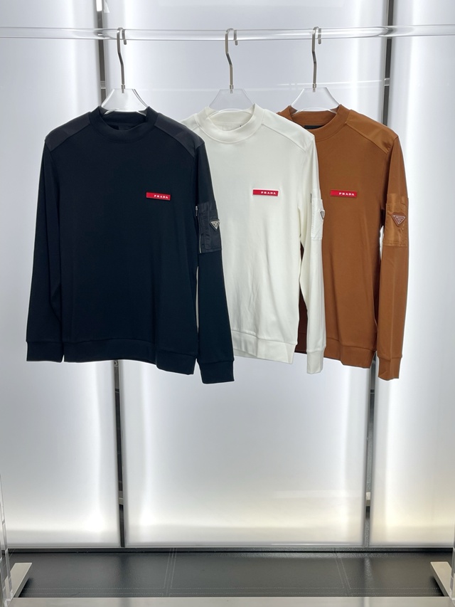 프라다 로고 라운드티 긴팔티 3칼라