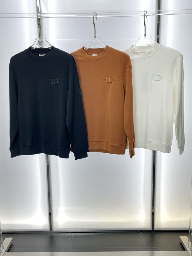 디올 CD 로고 라운드티 긴팔티 3칼라