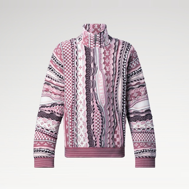 루이비통 하프 집 풀오버 니트 집업 1AIM74