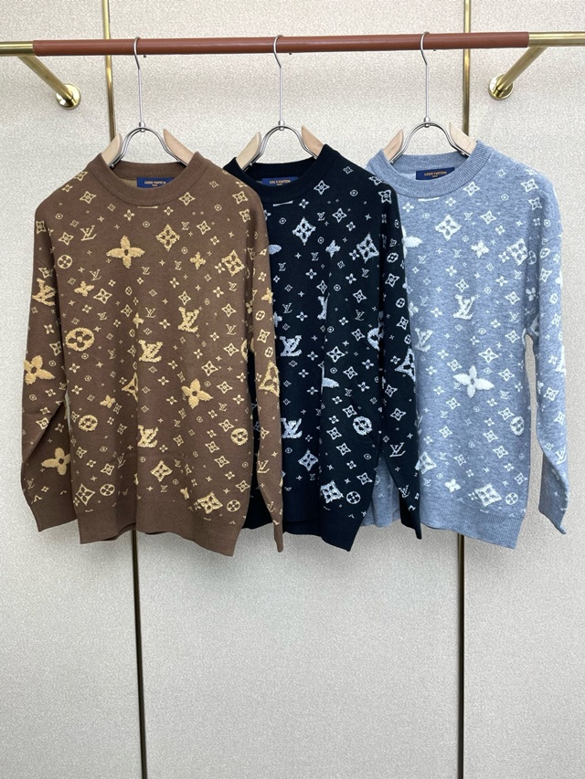 루이비통 모노그램 크루넥 니트 스웨터 3칼라
