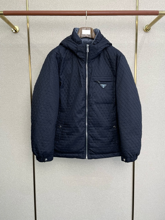 프라다 후드 다운 재킷 패딩 점퍼