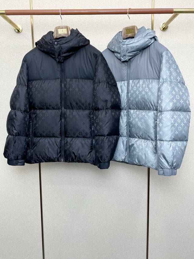 루이비통 모노그램 후드 다운 재킷 패딩 2칼라