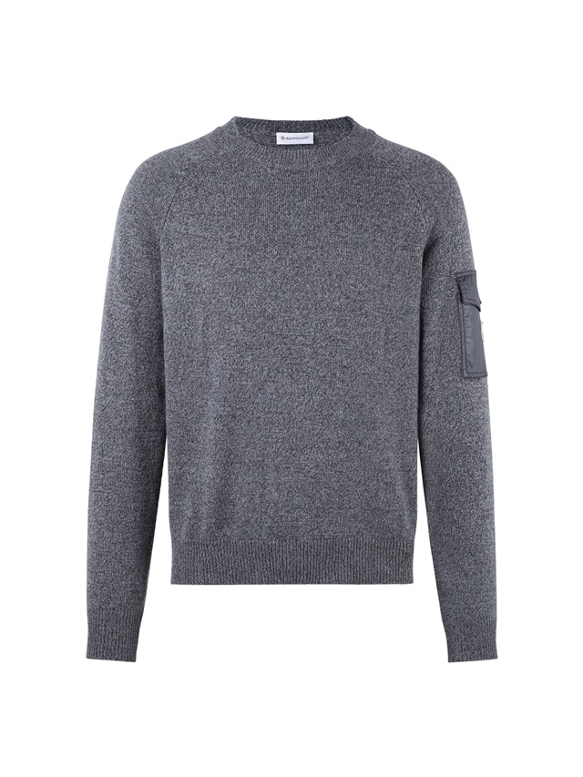 몽클레어 크루넥 니트 스웨터