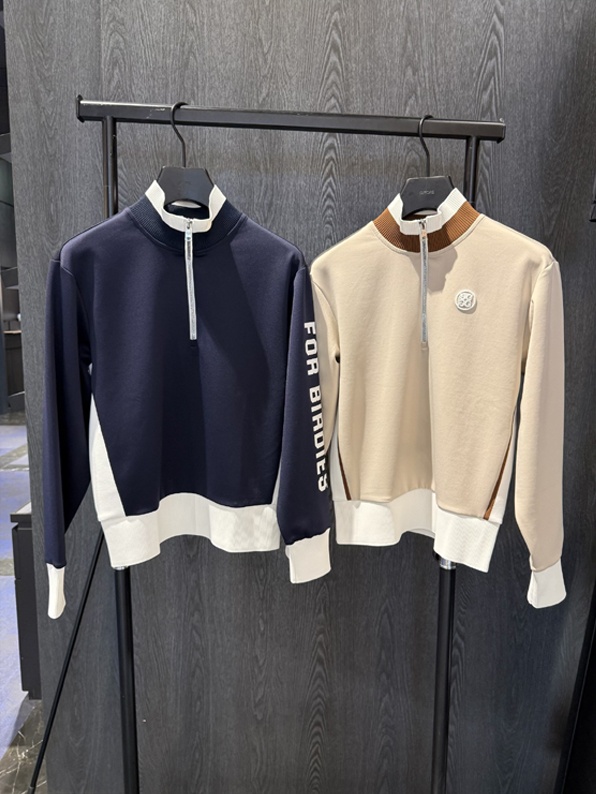 지포어 하프 집업 여성 긴팔티 2칼라