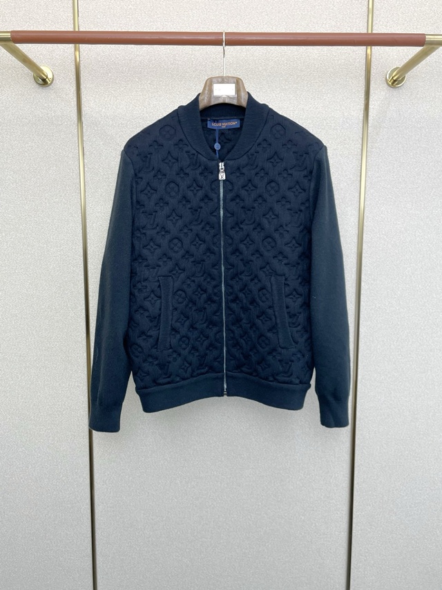 루이비통 모노그램 패디드 울 블렌드 보머 니트 집업 자켓 1AGJV8