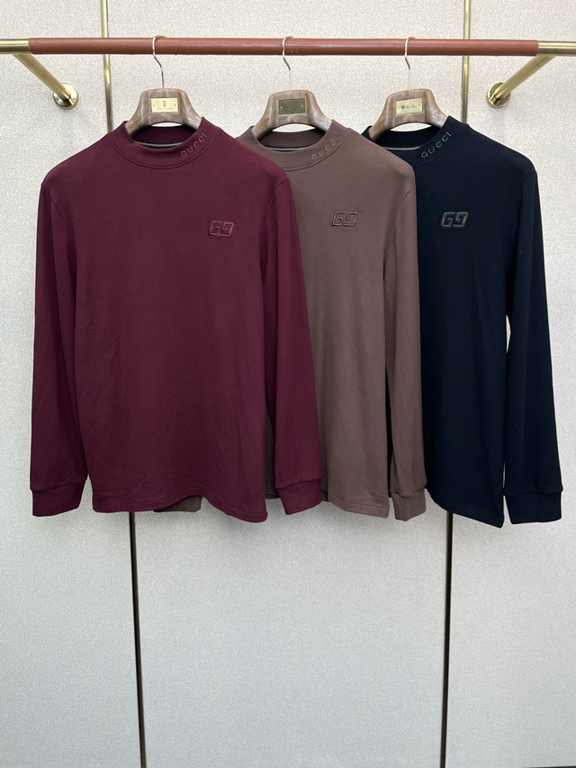 구찌 라운드 긴팔티 3칼라