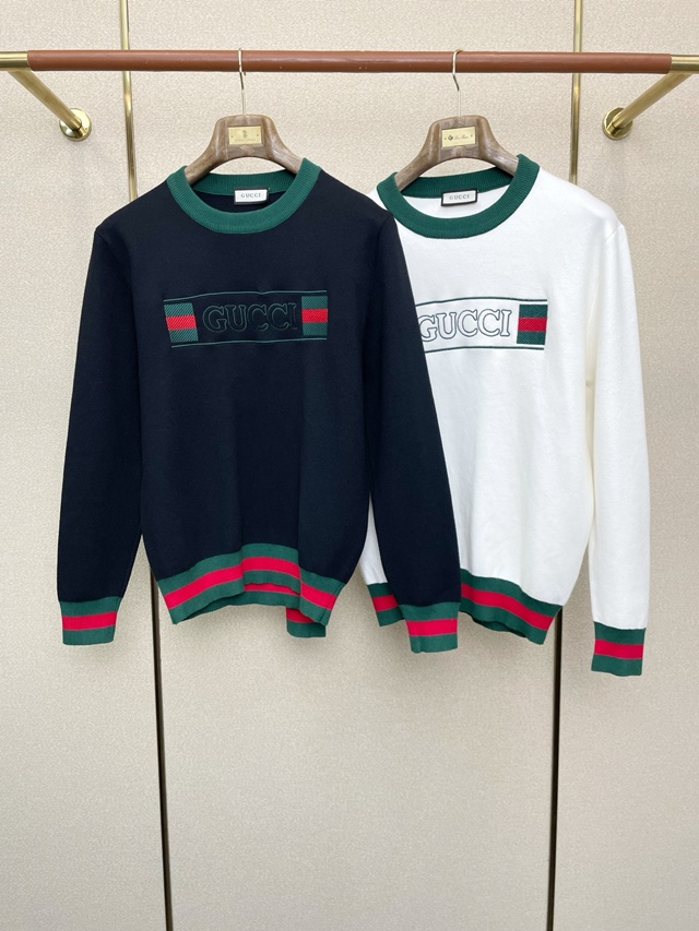 구찌 니트 스웨터 2칼라